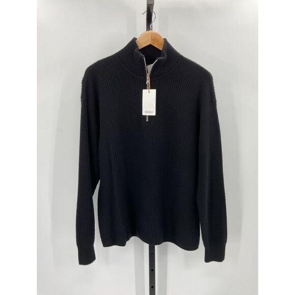 Quince Black Men's Sweater. Cashmere - Picture 2 of 3